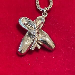 Ballet Shoe Pendant Necklace